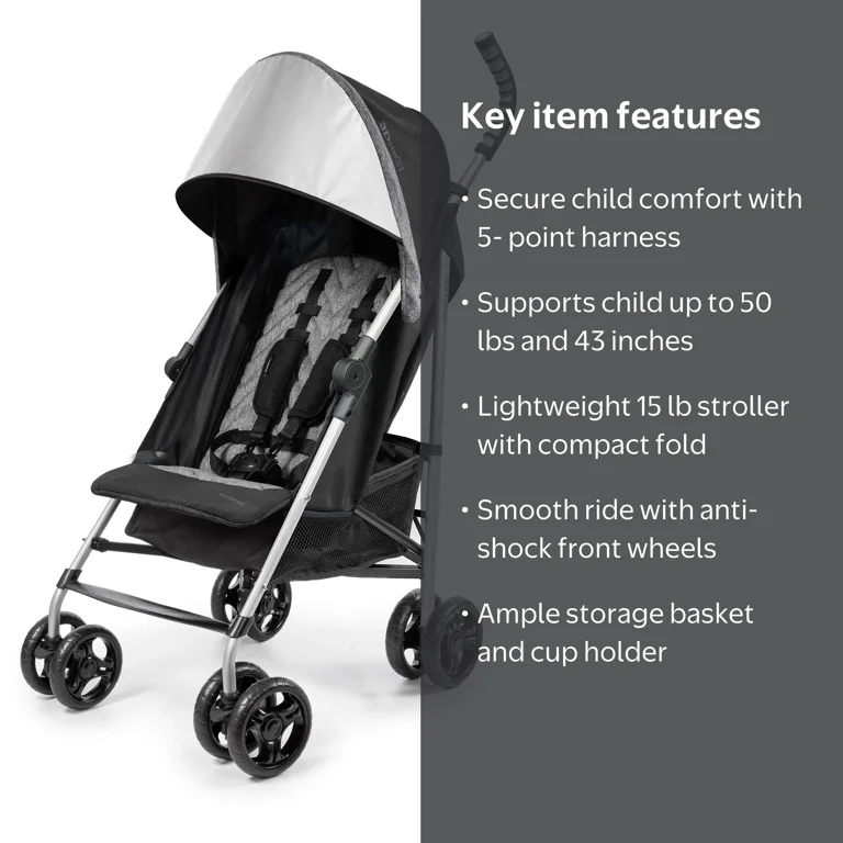 Ingenuity Summer 3Dlite ST Infant Baby Convenience Stroller
