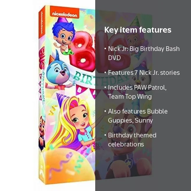 Nick Jr: Big Birthday Bash (DVD), Nickelodeon, Animation - Walmart.com