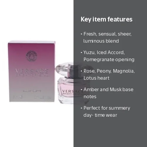 Versace, Perfume for Women, Bright Crystal Eau de Toilette, 0.17