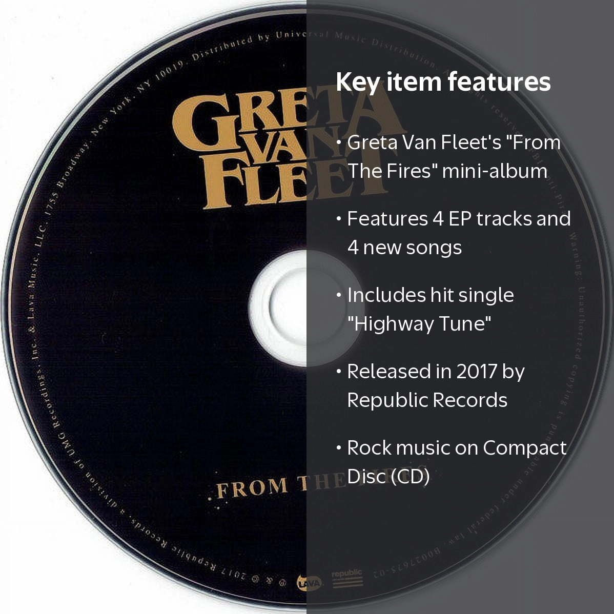 Greta Van Fleet, CD, From The Fires, Music & Performance - Walmart.com