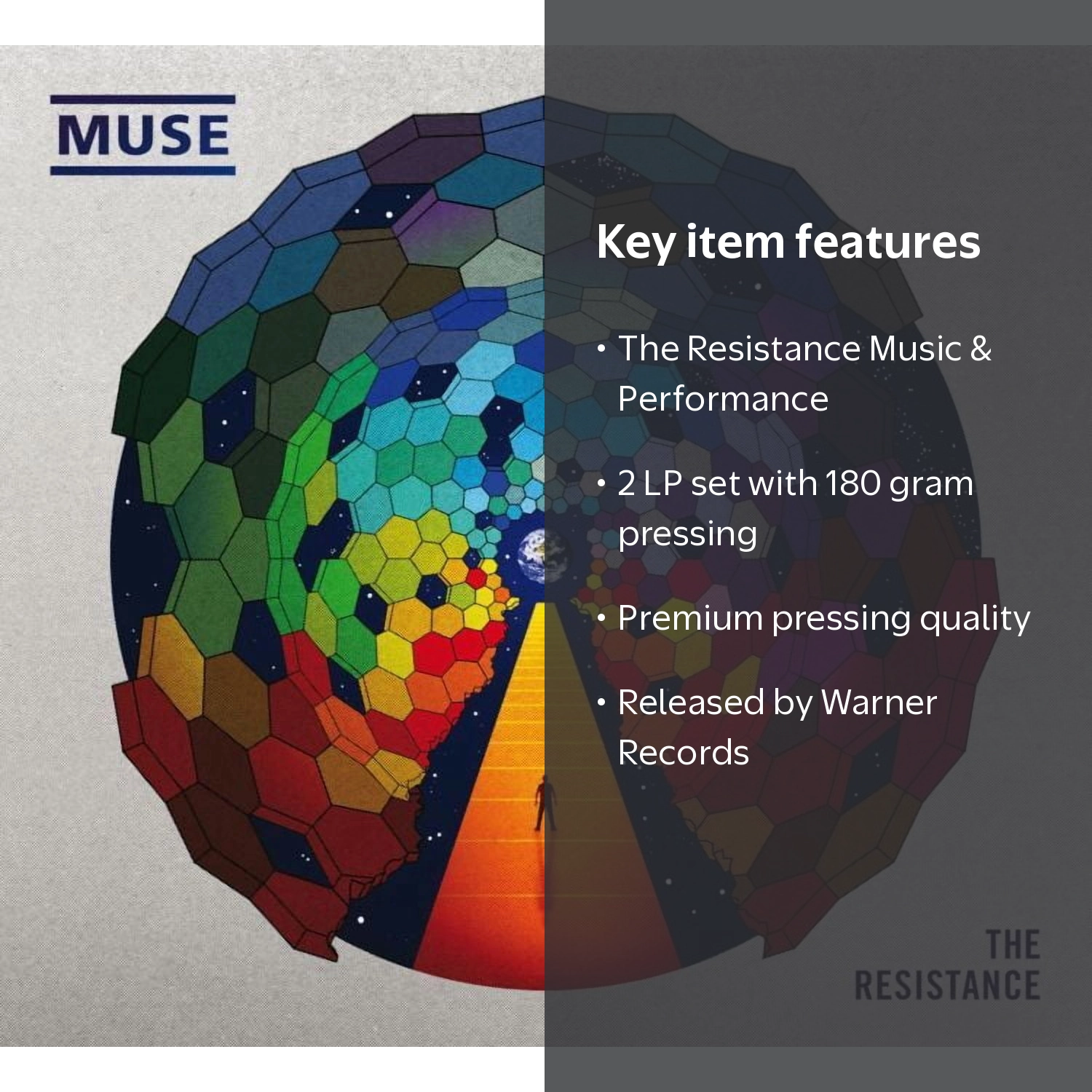 Muse, Vinyl, The Resistance, 2 LP 180 Gram Set, Music