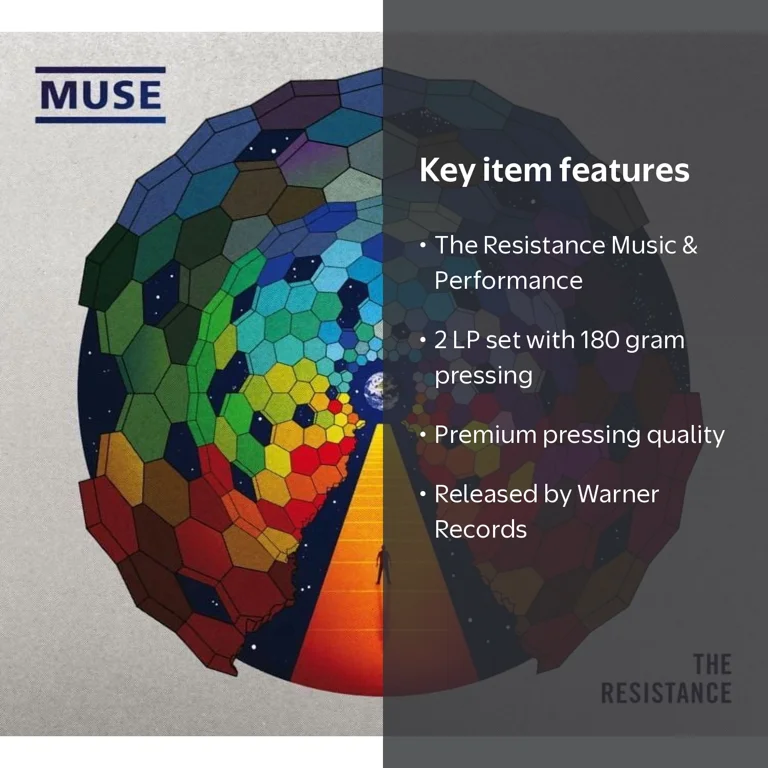 Muse, Vinyl, The Resistance, 2 LP 180 Gram Set, Music