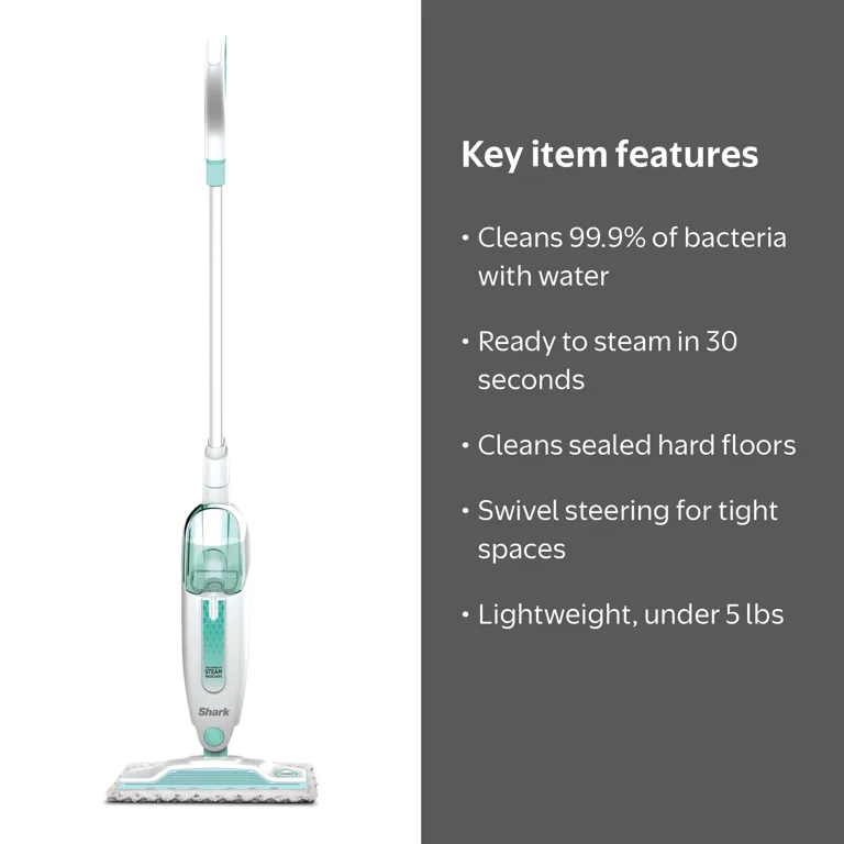 Free Shipping! Shark Steam Mop S1000WM, Lightweight Upright Steam