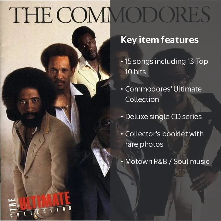 Motown, Commodores Ultimate Collection, Music & Performance, CD