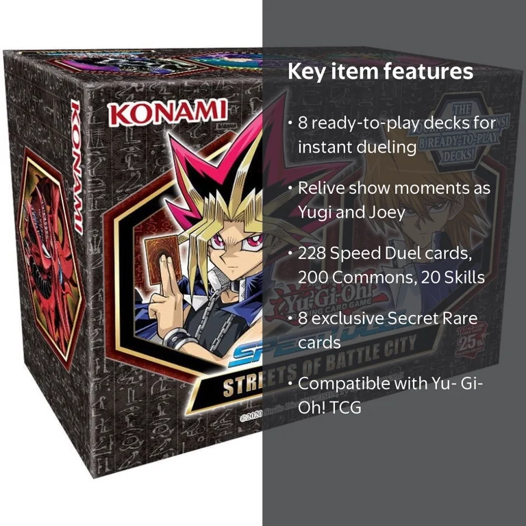 YuGiOh Speed Duel Streets of Battle City Box Set, 228 Cards, 25th