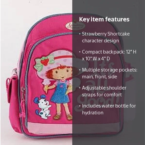 five below strawberry shortcake mini backpack Classic Convertible Loungefly x Strawberry Shortcake Strawberry House Mini Backpack The front pocket of this Loungefly Strawberry Shortcake Strawberry House Mini Backpack is strawberry shaped Strawberry Shortcake - Strawberry House