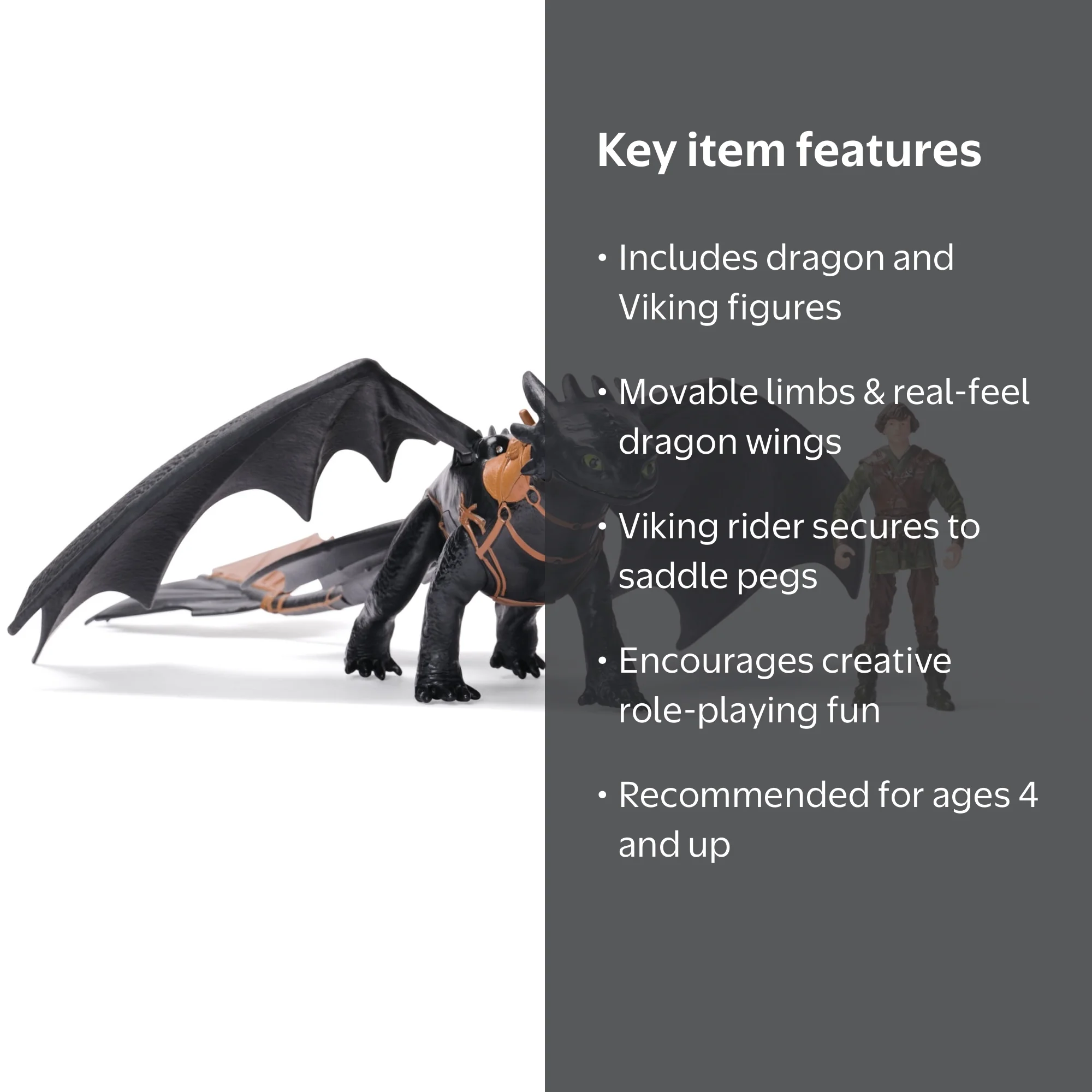 Dreamworks Dragons, Dragon and Viking Action Figures, for Ages 4