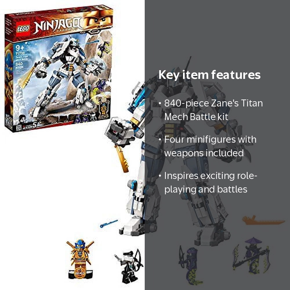 LEGO NINJAGO Legacy Zane?s Titan Mech Battle 71738 Ninja Toy