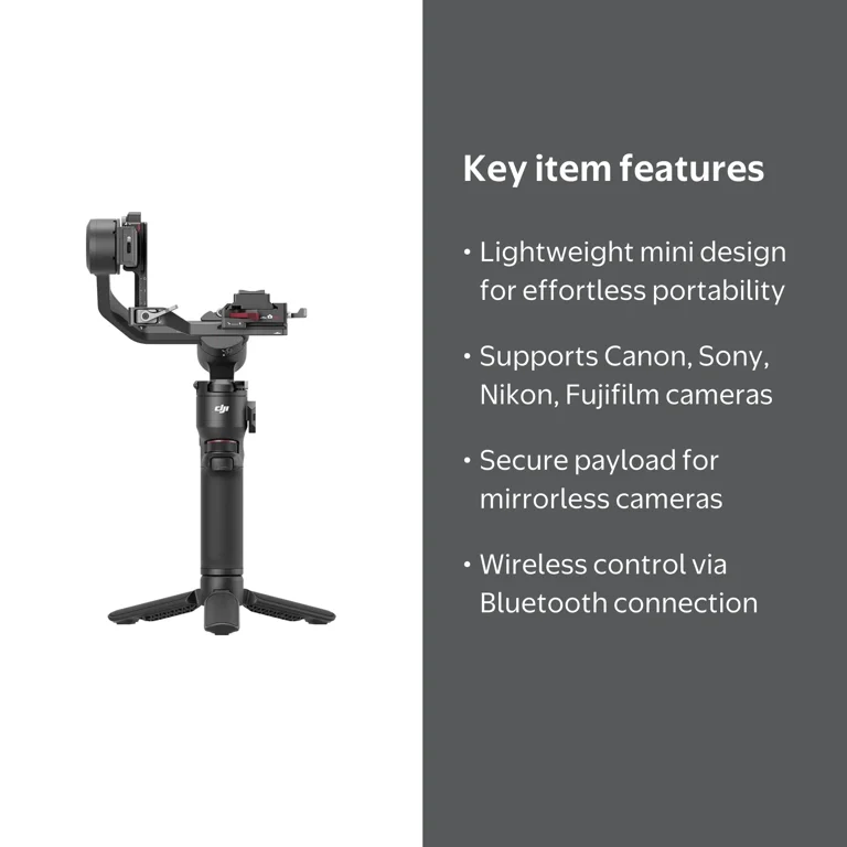 DJI RS 3 Mini, 3-Axis Stabilizer for Canon/Sony/Panasonic/Nikon
