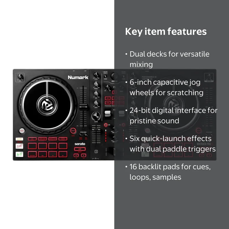 Numark Mixtrack Pro FX 2-Deck DJ Controller with 24-bit Digital