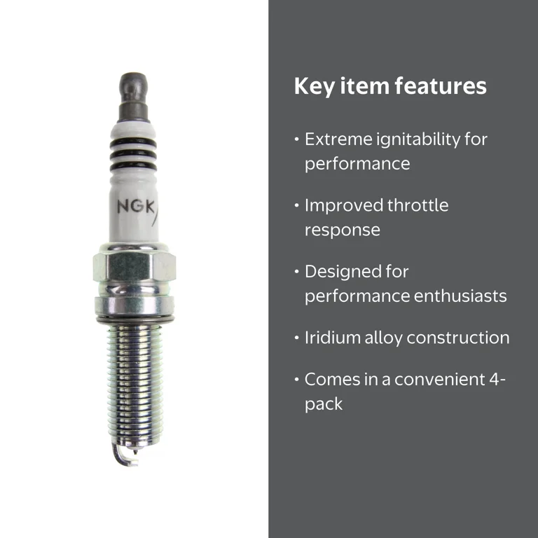 NGK, Spark Plug, 93075 Iridium IX 4-Pack, Performance Automotive