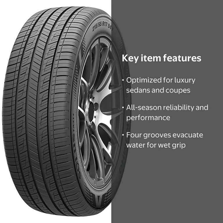 Kumho Solus TA31 Plus All Season Tire, 205/65R16 95H, Improved