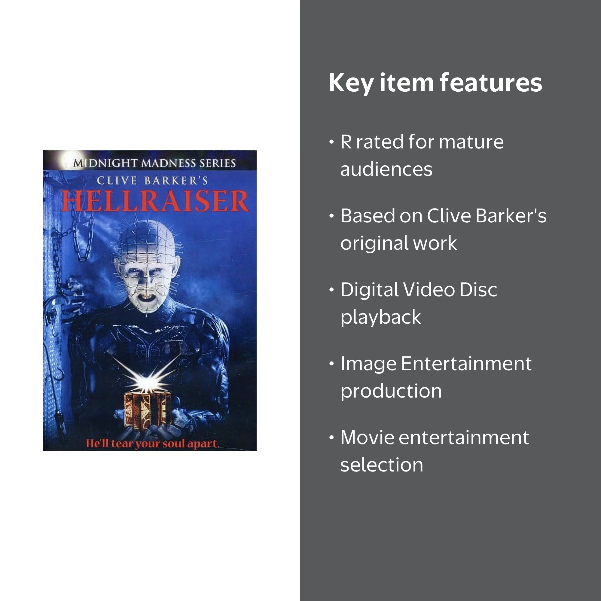 Image Entertainment - Hellraiser [DIGITAL VIDEO DISC] - Walmart.com