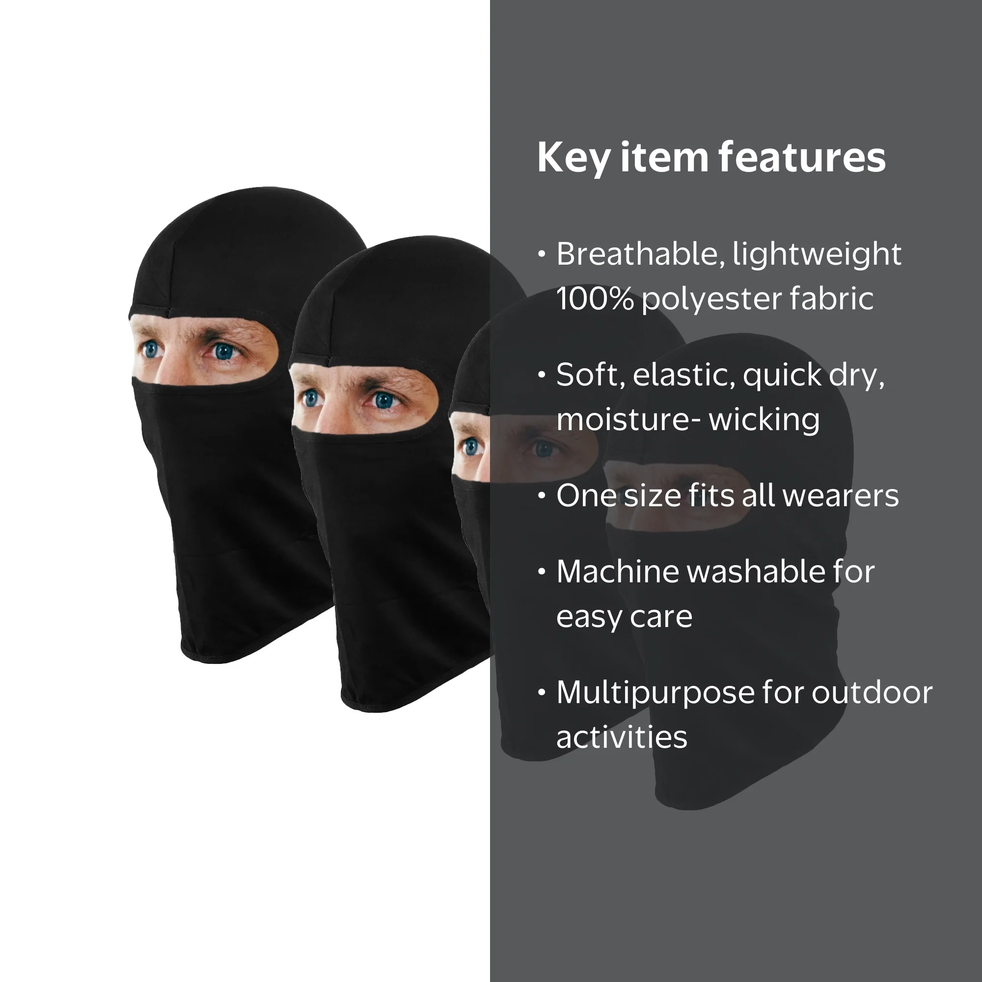 ネックウォーマー a circle of the peace Basic balaclava 4/12 Pack Multipurpose Full Balaclava Face Mask Cover Ninja Mask