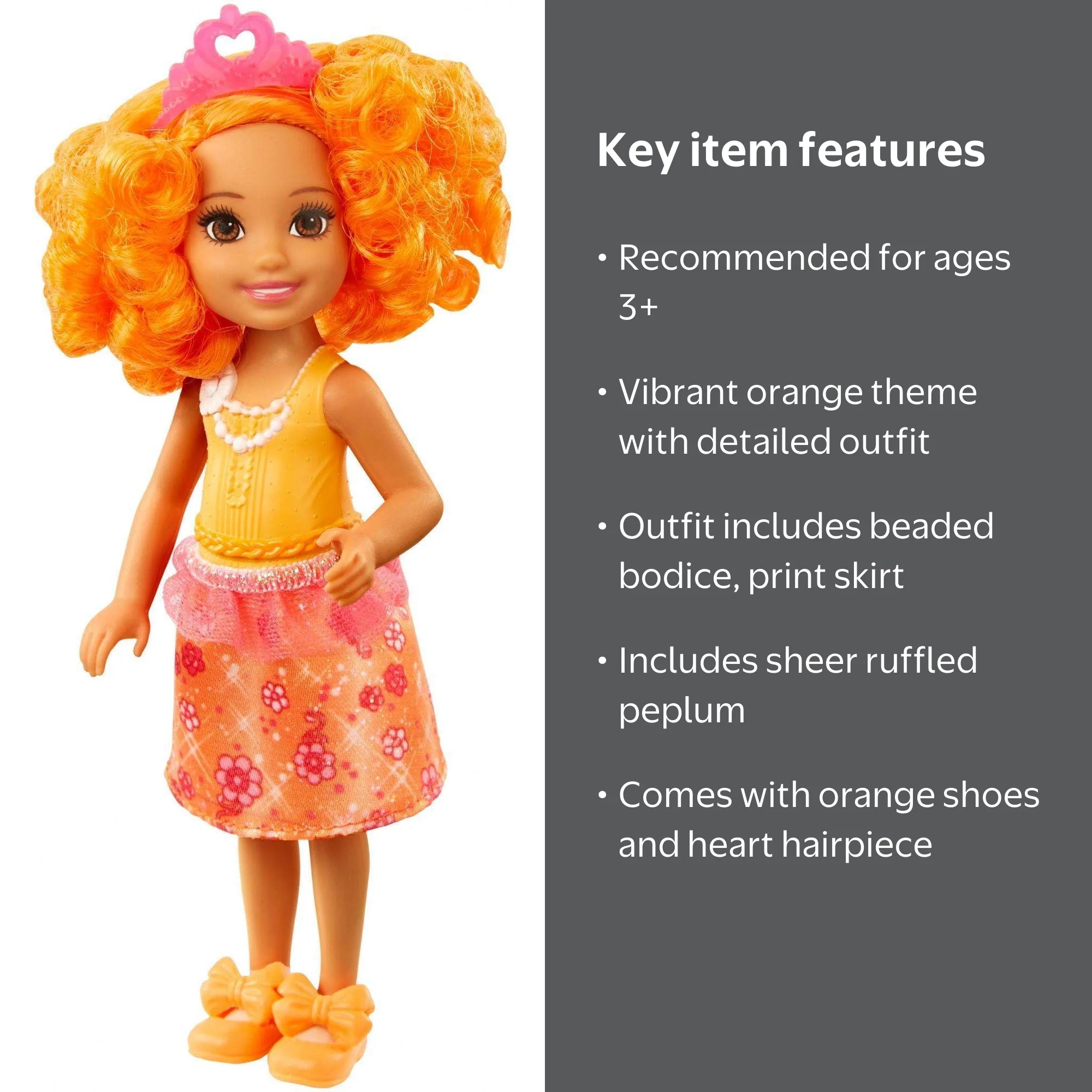 Barbie Dreamtopia Rainbow Cove Sprite Doll - Orange - Walmart.com