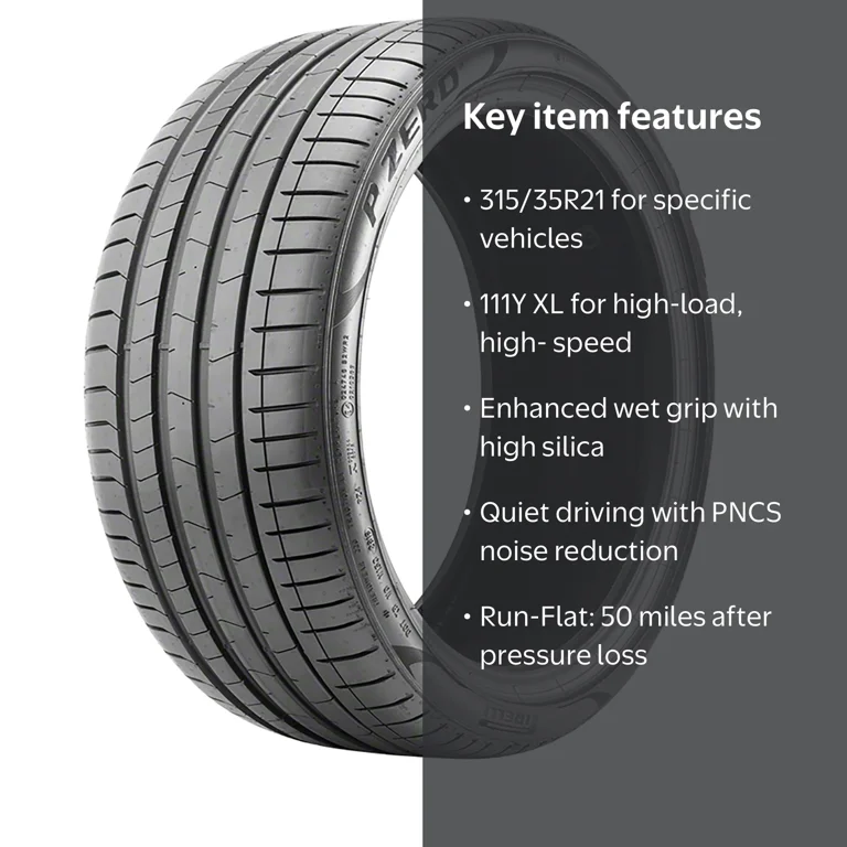 Free Shipping! Pirelli P Zero (PZ4-Luxury) Summer 315/35R21 111Y