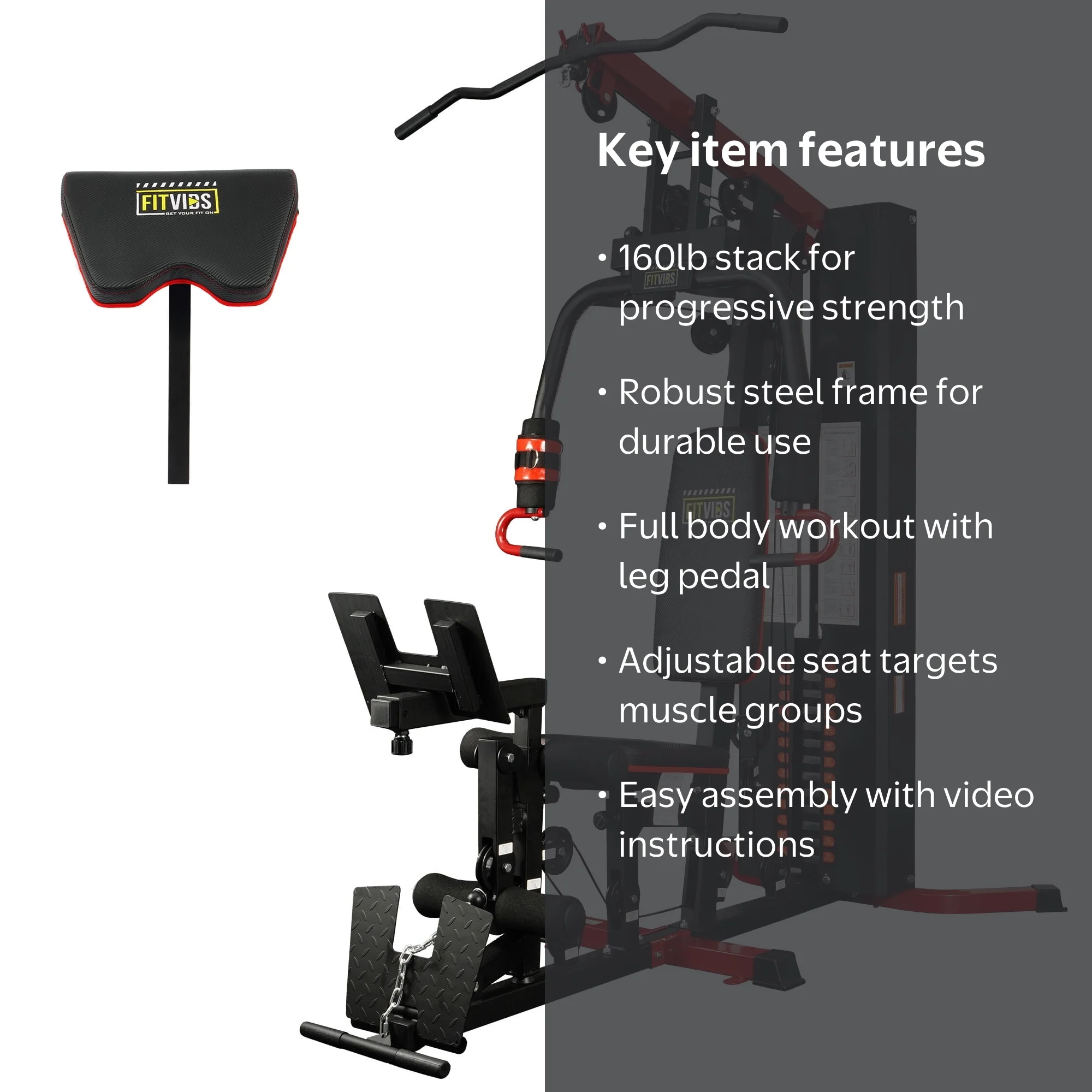 Fitvids LX770 Multifunctional Full Home Gym System Workout Station