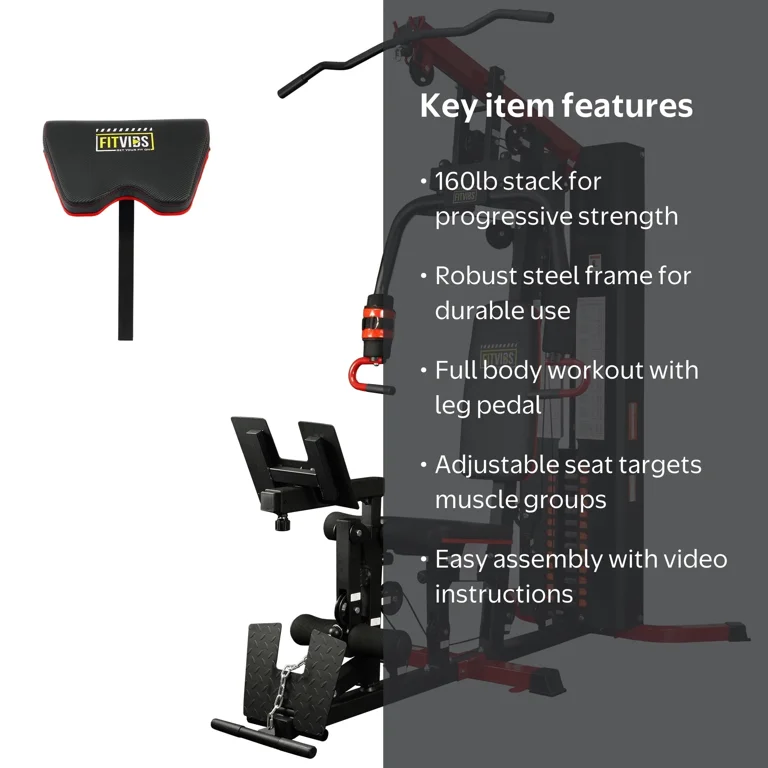 Fitvids LX770 Multifunctional Full Home Gym System Workout Station
