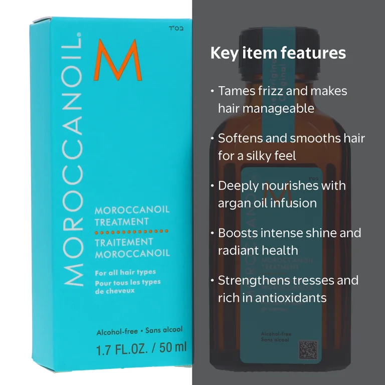 Moroccanoil, Oil Treatment, Travel Size 1.7 oz for Frizz Control