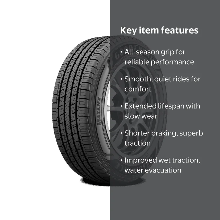 Goodyear, Passenger Tire, 225/55R17 97V, All Season Traction