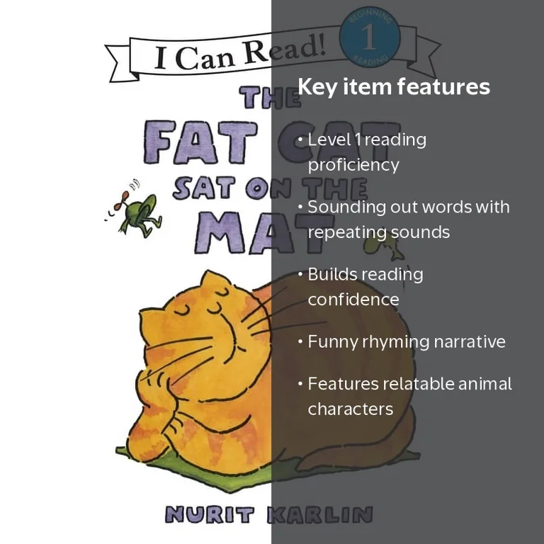 Nurit Karlin, I Can Read Level 1 The Fat Cat Sat on the Mat, Book