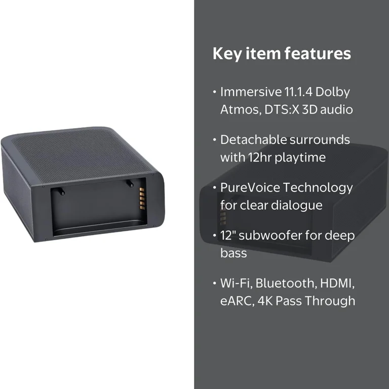 JBL BAR-1300X 11.1.4ch Soundbar and Subwoofer with Surround