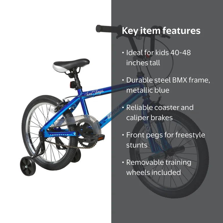 Tony Hawk, BMX Bike 18 inch, Sweet Jumps, for Ages 6-9 - Walmart.com