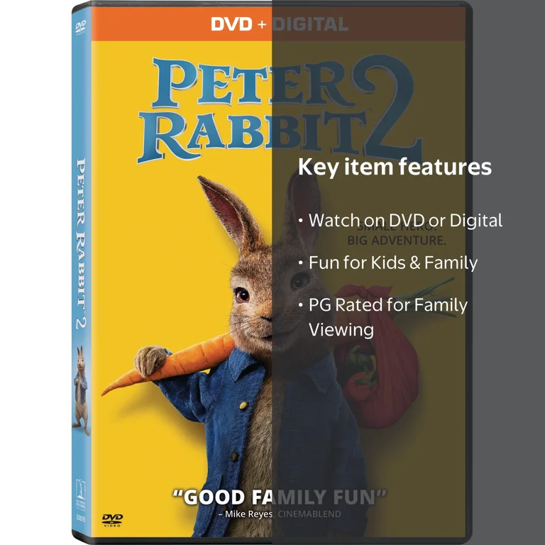 Peter Rabbit 2: The Runaway Movie (DVD + Digital) - Walmart.com