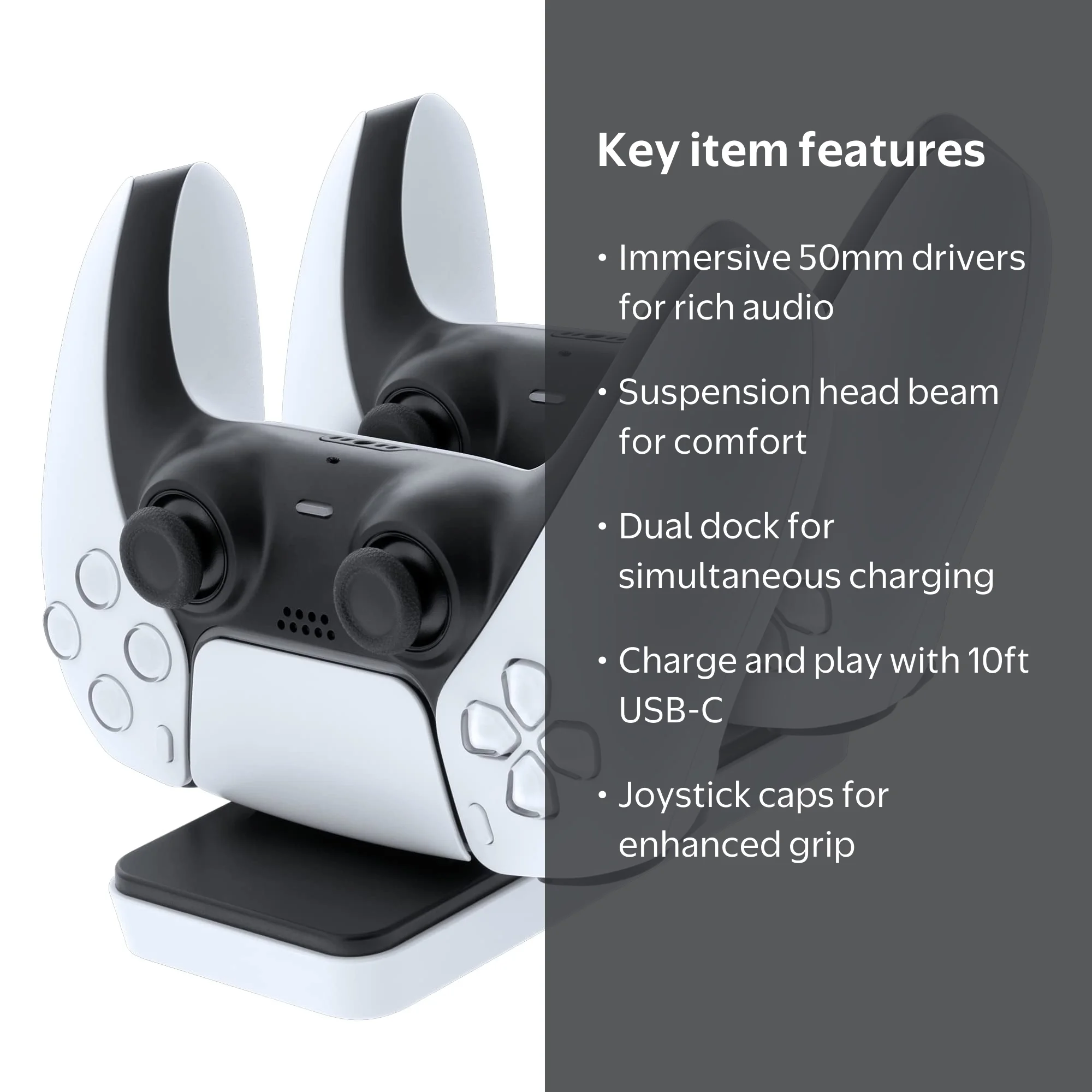 dreamGEAR PS5 Accessories: Black Gamer Kit (DGPS5-7401) - Walmart.com
