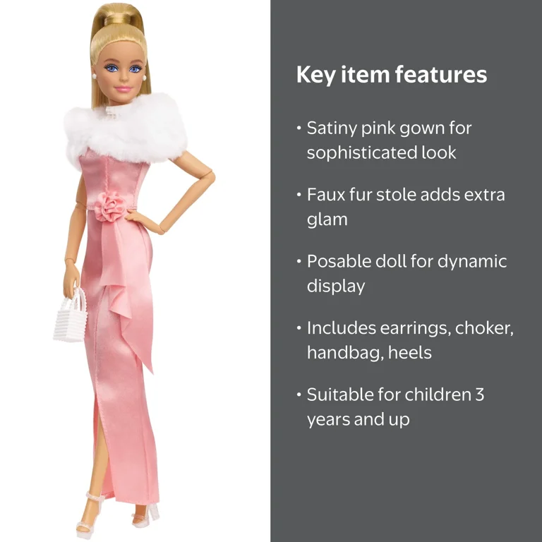 Barbie Classics Collection Enchanted Evening Pink Dress Doll