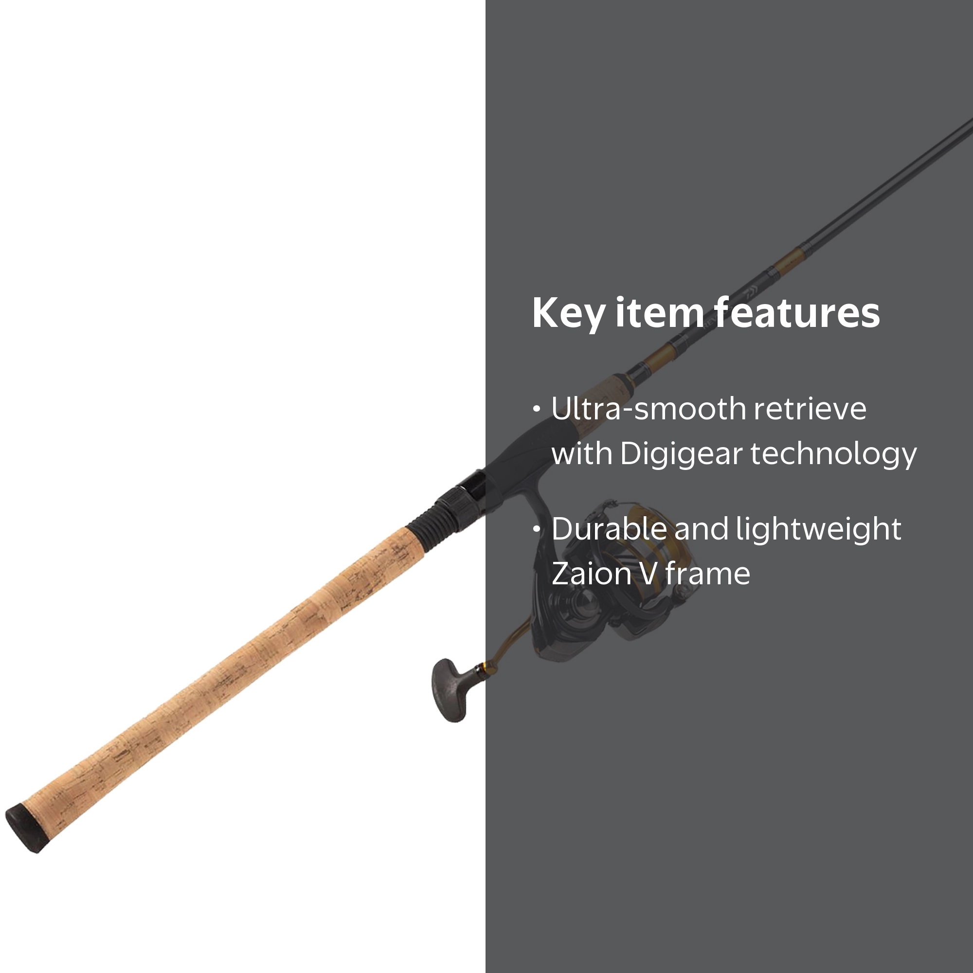 Daiwa, Revros LT Spinning Fishing Rod and Reel Combo, 25-4BI