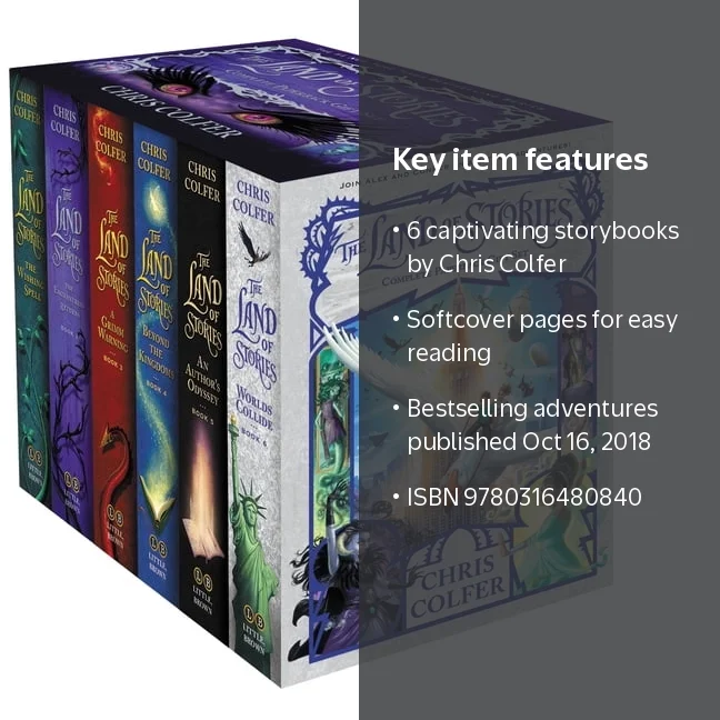 Chris Colfer, Land of Stories Set, ISBN 9780316480840, Complete Chris Colfer, Land of Stories Set, ISBN 9780316480840, Complete