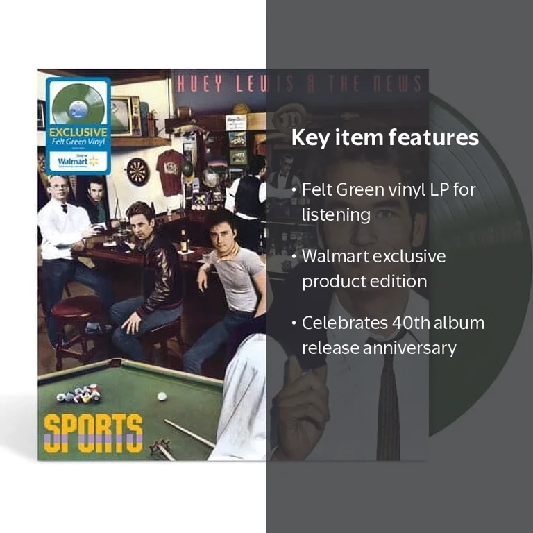 Huey Lewis And The News – Sports – Walmart Exclusive Felt Green