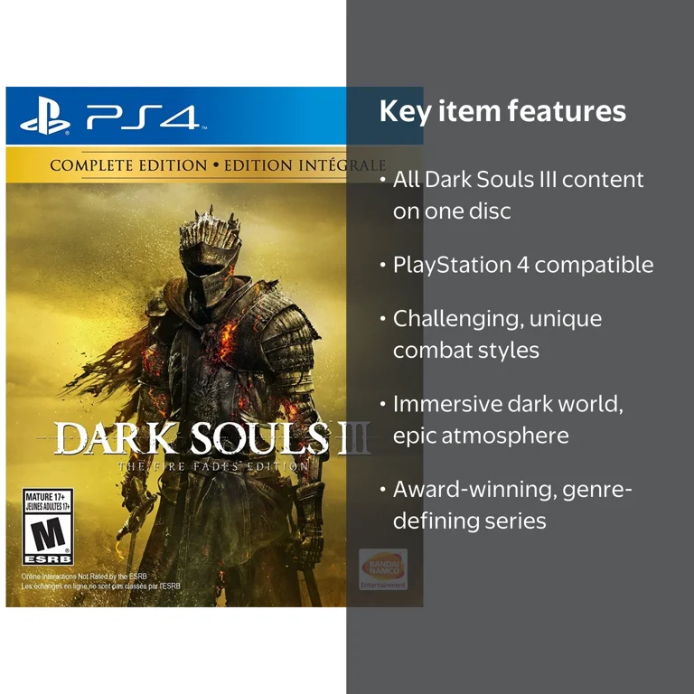 Bandai Namco: Dark Souls III The Fire Fades Game Edition