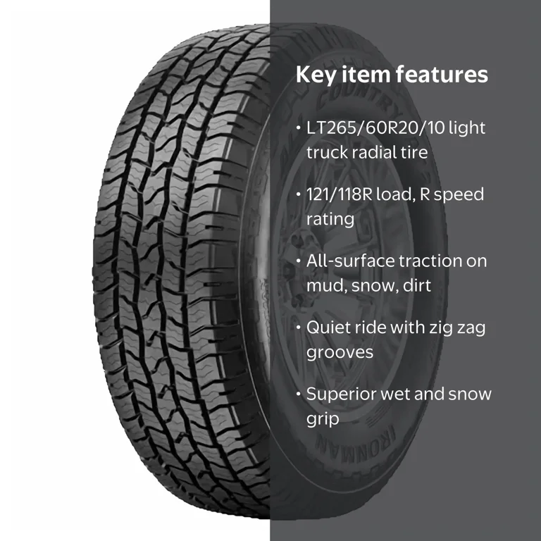 Ironman All Country AT2 LT265/60R20 121/118R E All Terrain Light