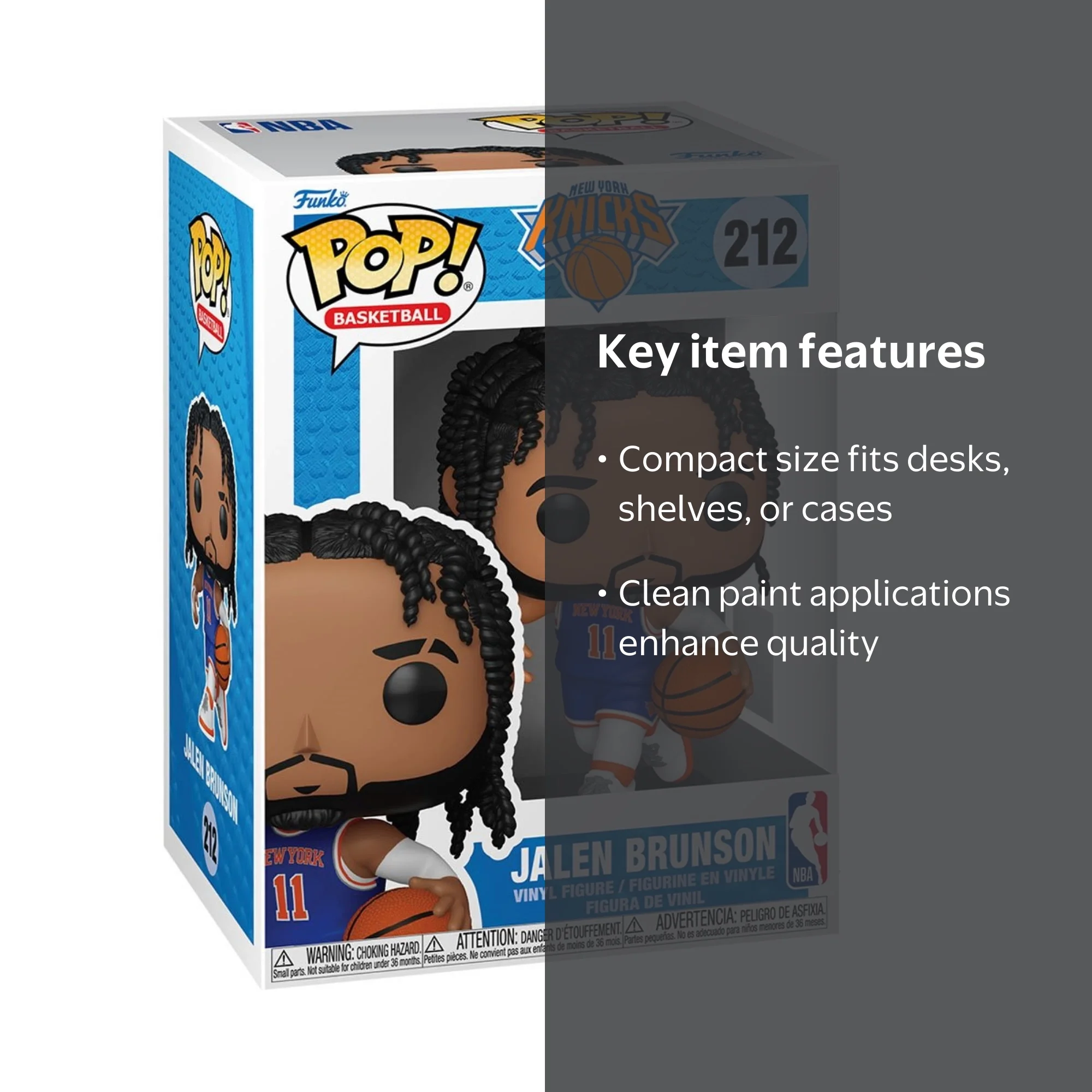 NBA Knicks Jalen Brunson Funko Pop! Vinyl Figure #212 - Walmart.com