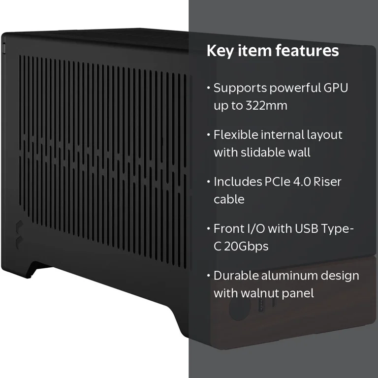 Fractal Design Terra Computer Case, Graphite with FSC-Certified