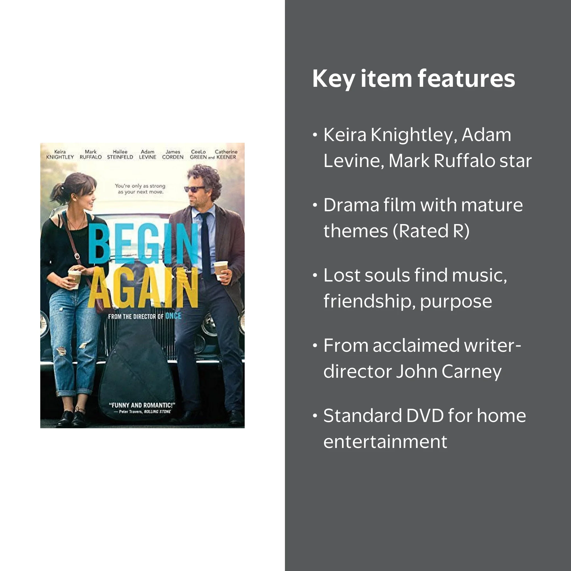 Begin Again (DVD) - Walmart.com