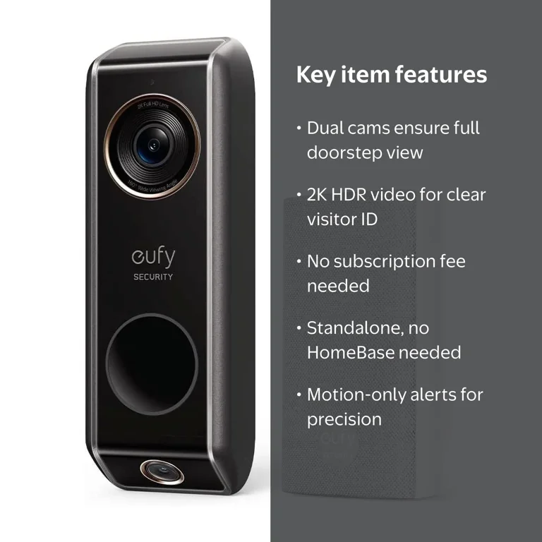 eufy, Video Doorbell Wired, S330, Dual Cam, Delivery Guard