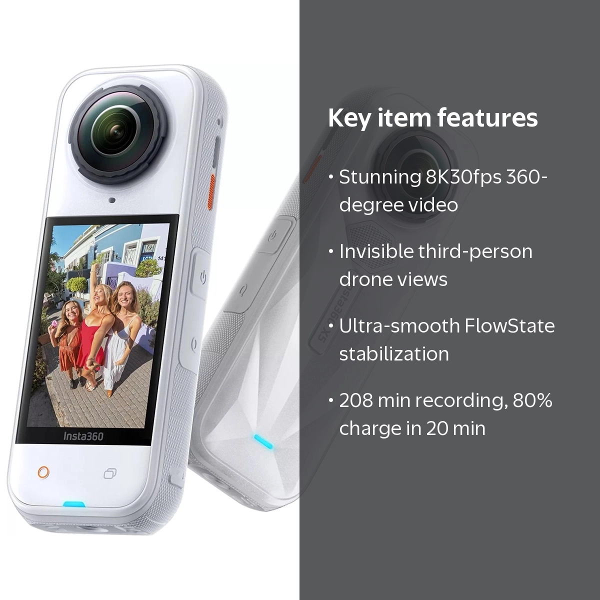 Insta360 X5 8K 360 Satin White Limited Edition Action Camera