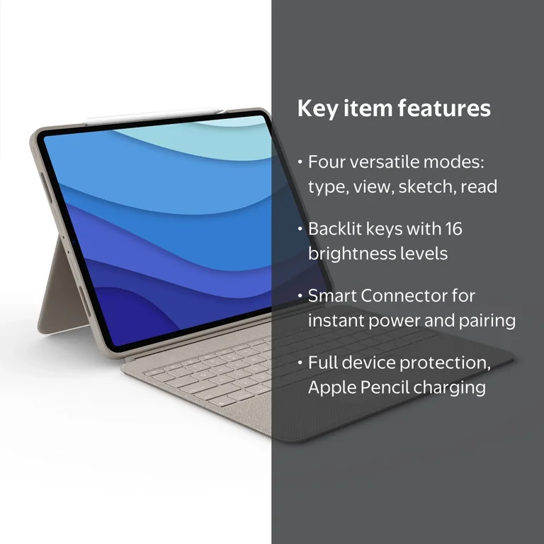 Logitech Combo Touch iPad Pro 12.9-inch (5th, 6th gen - 2021, 2022