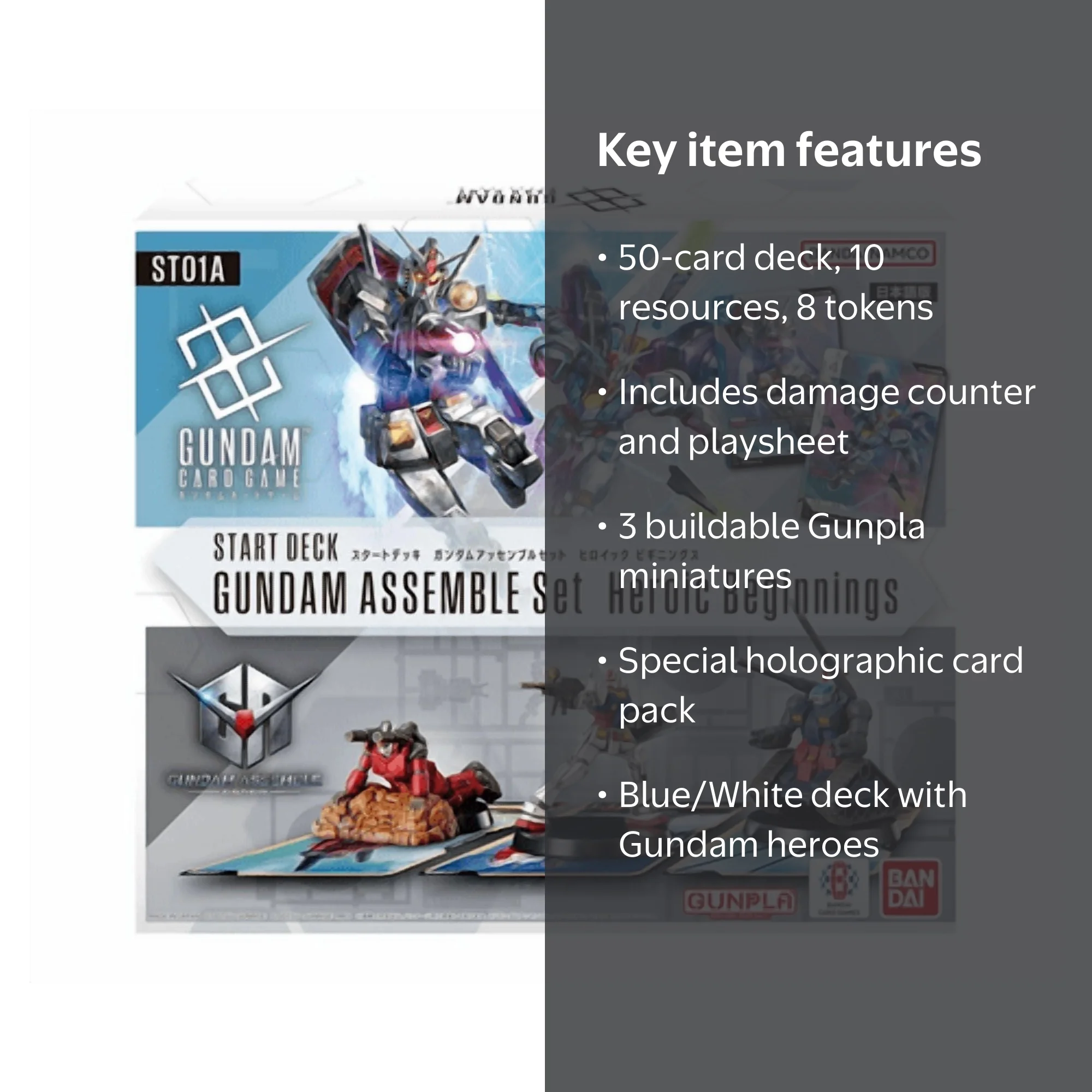 Gundam Card Game Assemble Starter Set - Heroic Beginnings (ST01A