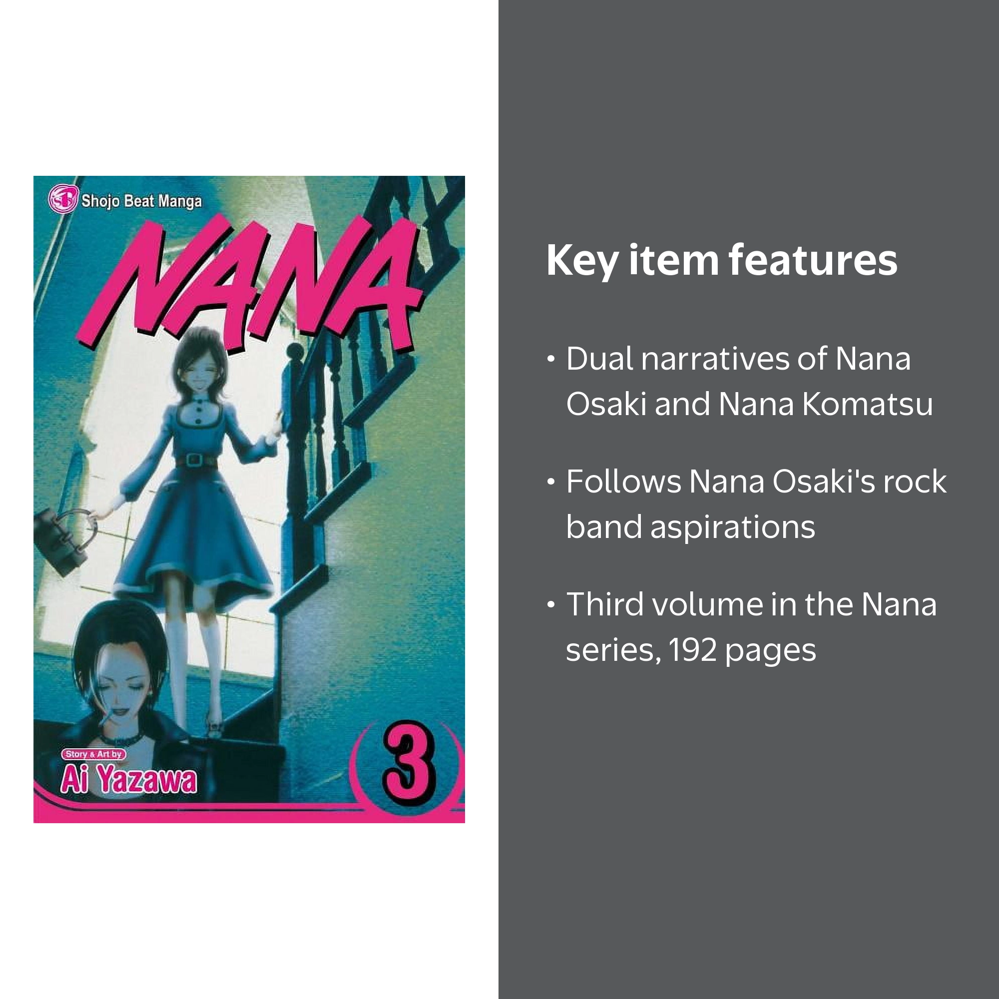 Ai Yazawa, Book, Nana Nana Vol. 3 Book 3, Paperback - Walmart.com