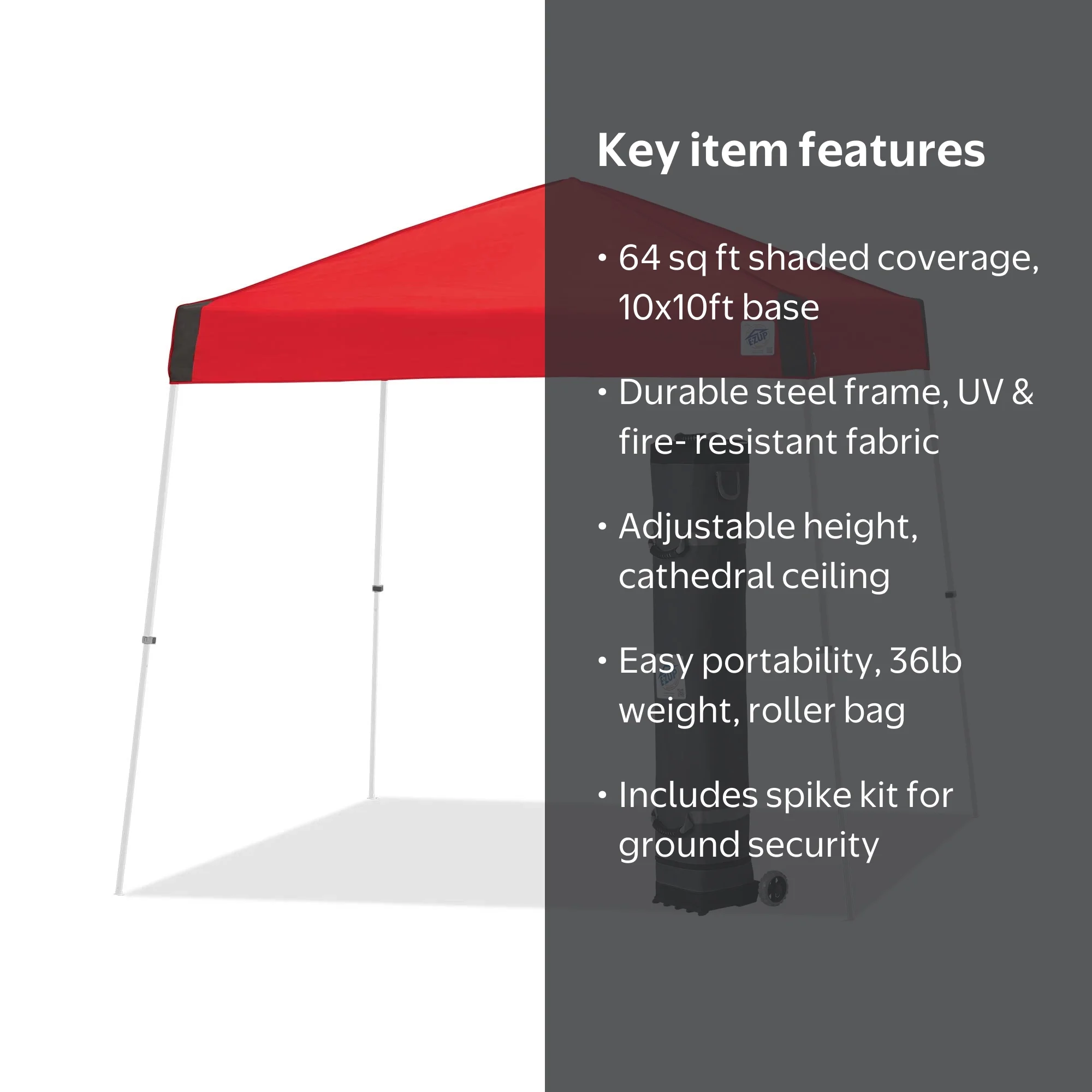 E-Z UP® Vista™ Instant Shelter®, 10' x 10' - Walmart.com