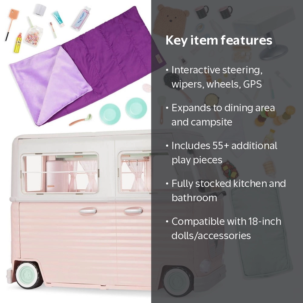 Our Generation Country Cruising RV Camper Vehicle Playset for 18