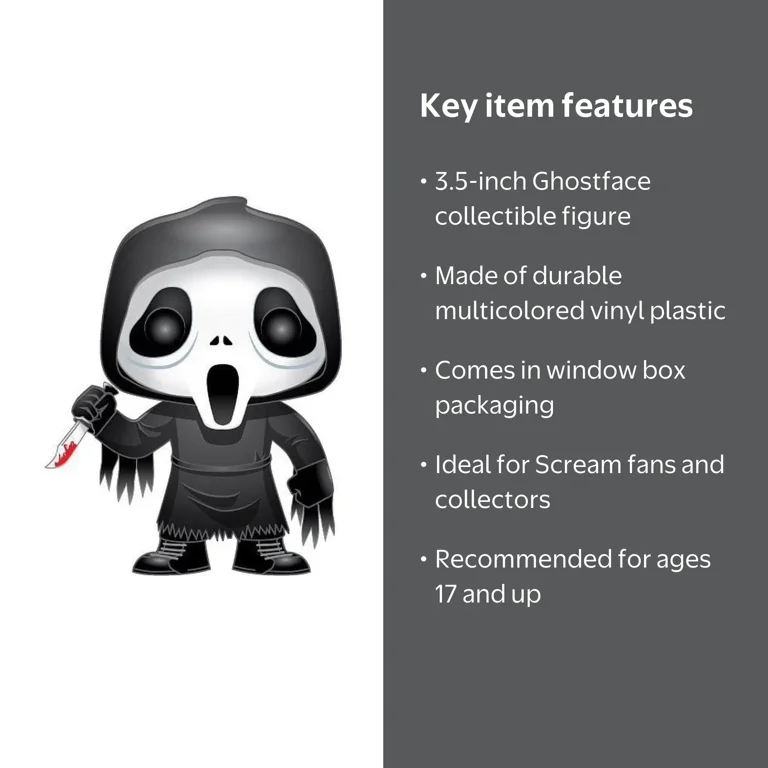 FUNKO POP! MOVIES: SCREAM - GHOSTFACE - Walmart.com