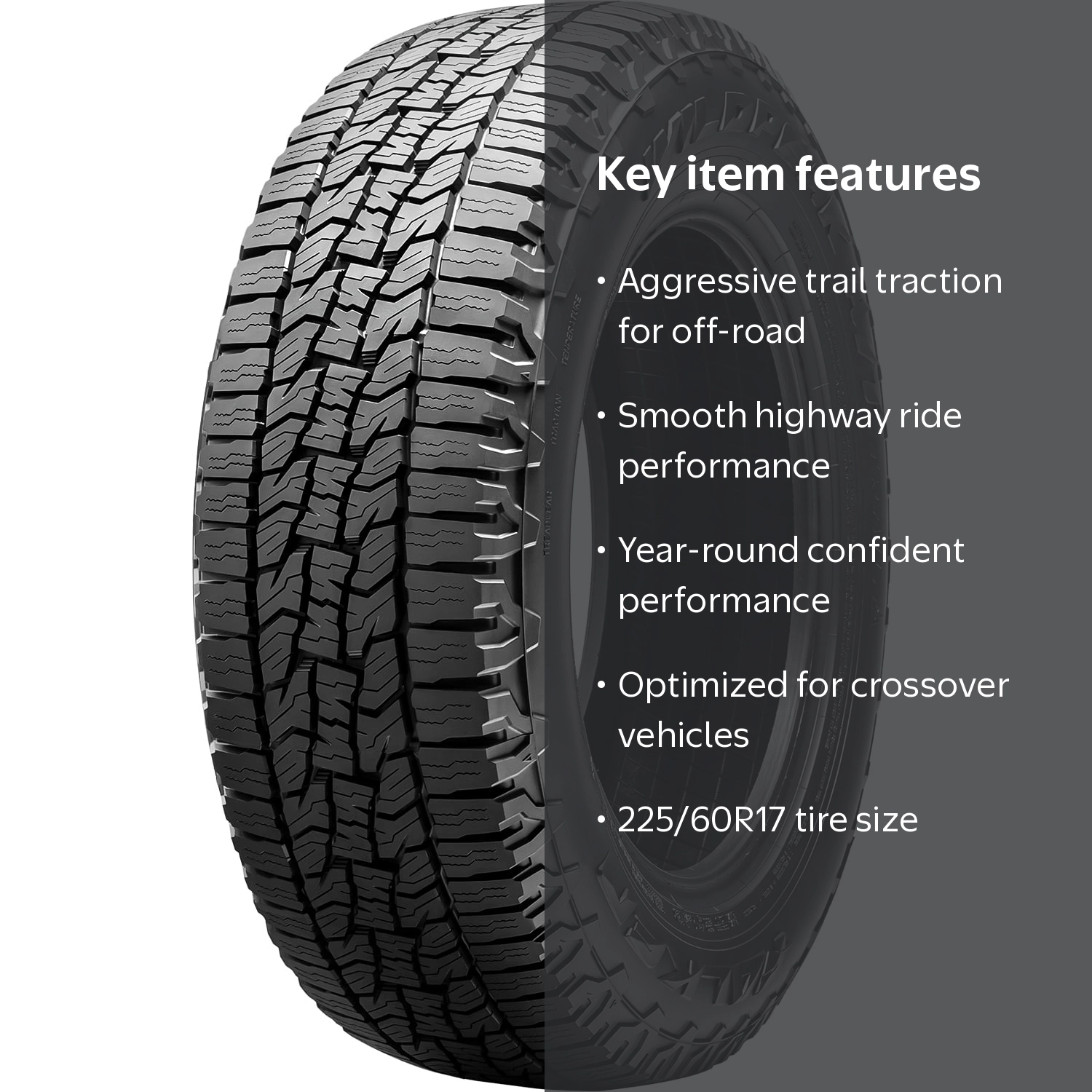 Falken, All-Terrain Tire, 225/60R17, Black, All Weather