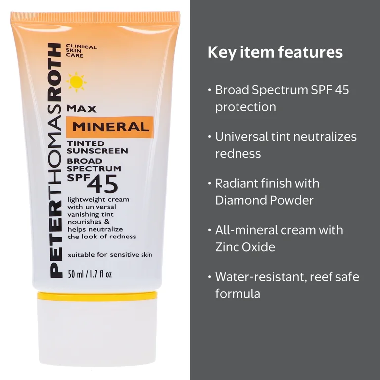 Peter Thomas Roth Max Mineral Tinted Sunscreen Broad Spectrum SPF