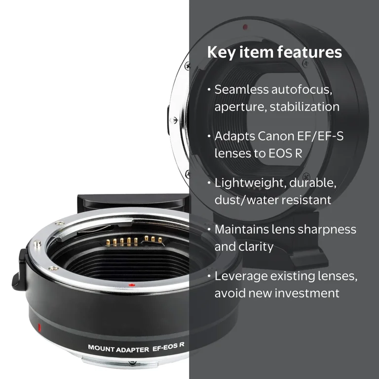 Zeetech Mount Adapter EF-EOS R for Canon RF series - Walmart.com