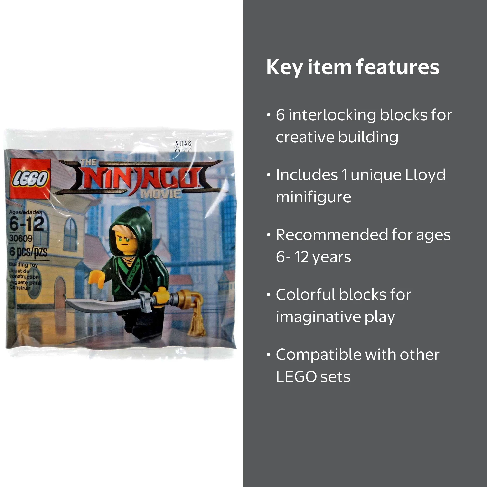 Open Box LEGO The Ninjago Movie Interlocking Block Building Sets